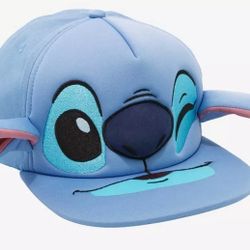 Disney Stitch Fig Flatbill Cap Snapbac New With Tags SEALED 3D