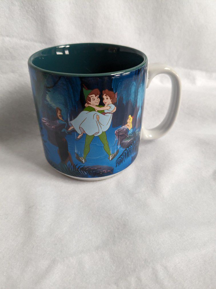 Vintage Disney Peter Pan Mug 12 Oz 