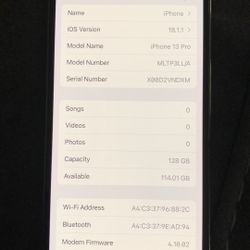 iPhone 13 Pro - 128 T Mobile Only 