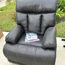 Leather Recliner with Power Lift