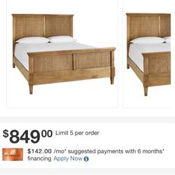 Marsden Patina Queen Cane Bed