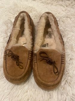 UGG Moccasin Slippers Chestnut Suede Size 7