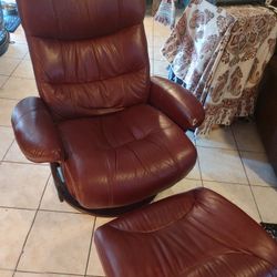 Leather Recliner Chair with Ottoman for sale!!!!