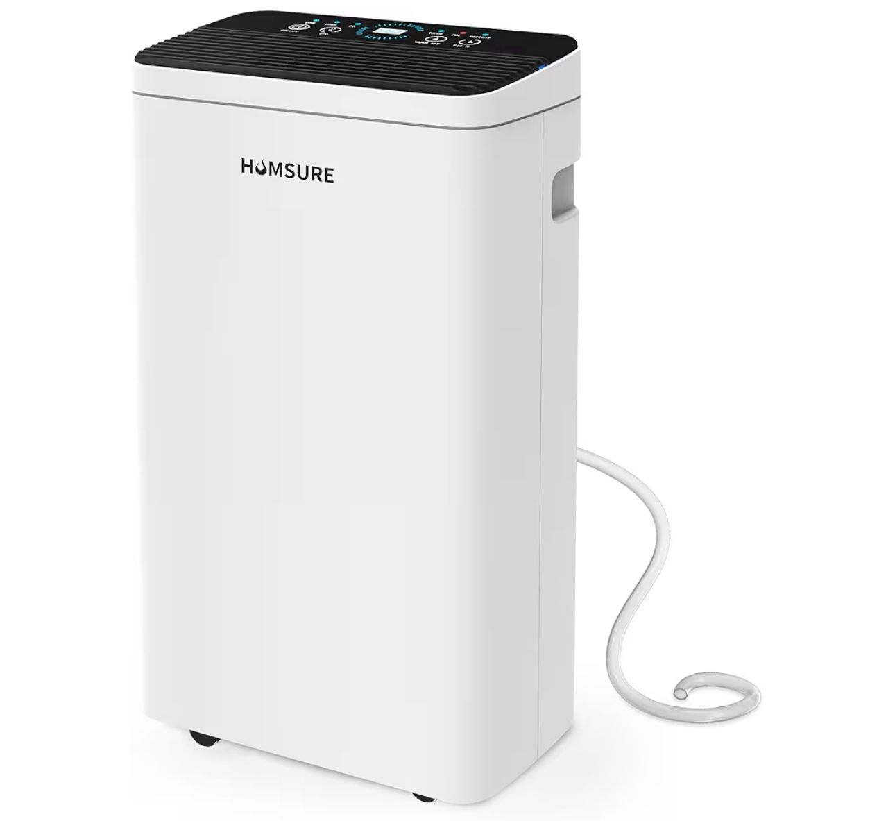 Humsure Dehumidifier 30 Pint 1500 Sq With Drainage Hose In Basement Bathroom And Bedroom, Intelligent Humidit