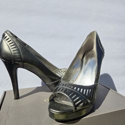 Alfani New Gray  patent leather sz 8.5