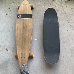 Longboard and Skateboard
