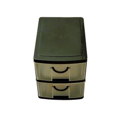 2 Drawers Tools Box Available in Colors Blue/Green/Black 5.1 Long/13 cm - 3.5 Wide/9 cm - 4 High/10 cm