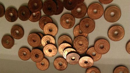 50 Philippines 5 sentimo coins