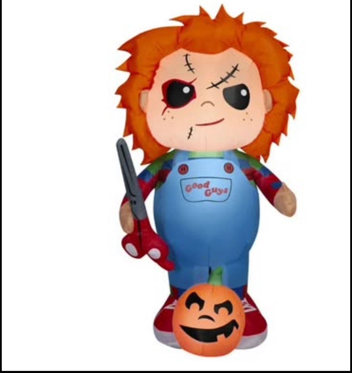 5 Foot Child's Play Chucky Light Up Halloween Inflatable Lawn Decoration
