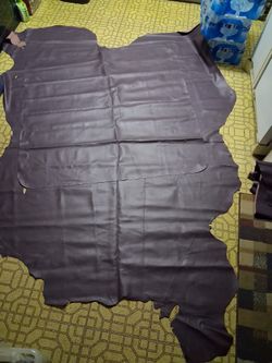 Leather Hide Maroon/wine Color
