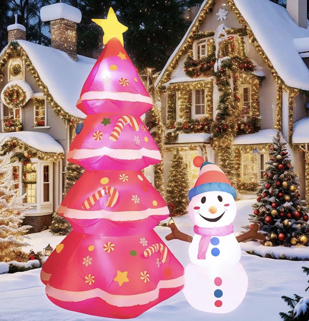 7ft Snowman Christmas Tree Inflatable