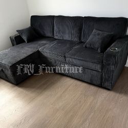 New Black Sofa Bed 