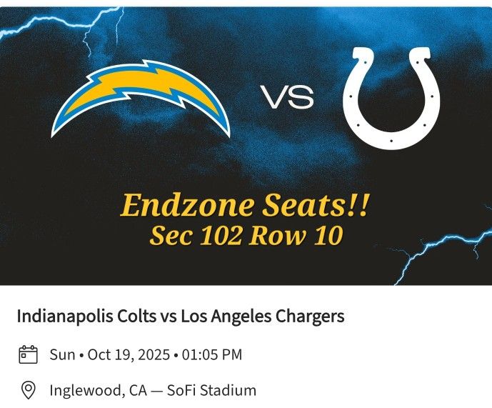 Chargers VS Colts (SEC 102) ENDZONE