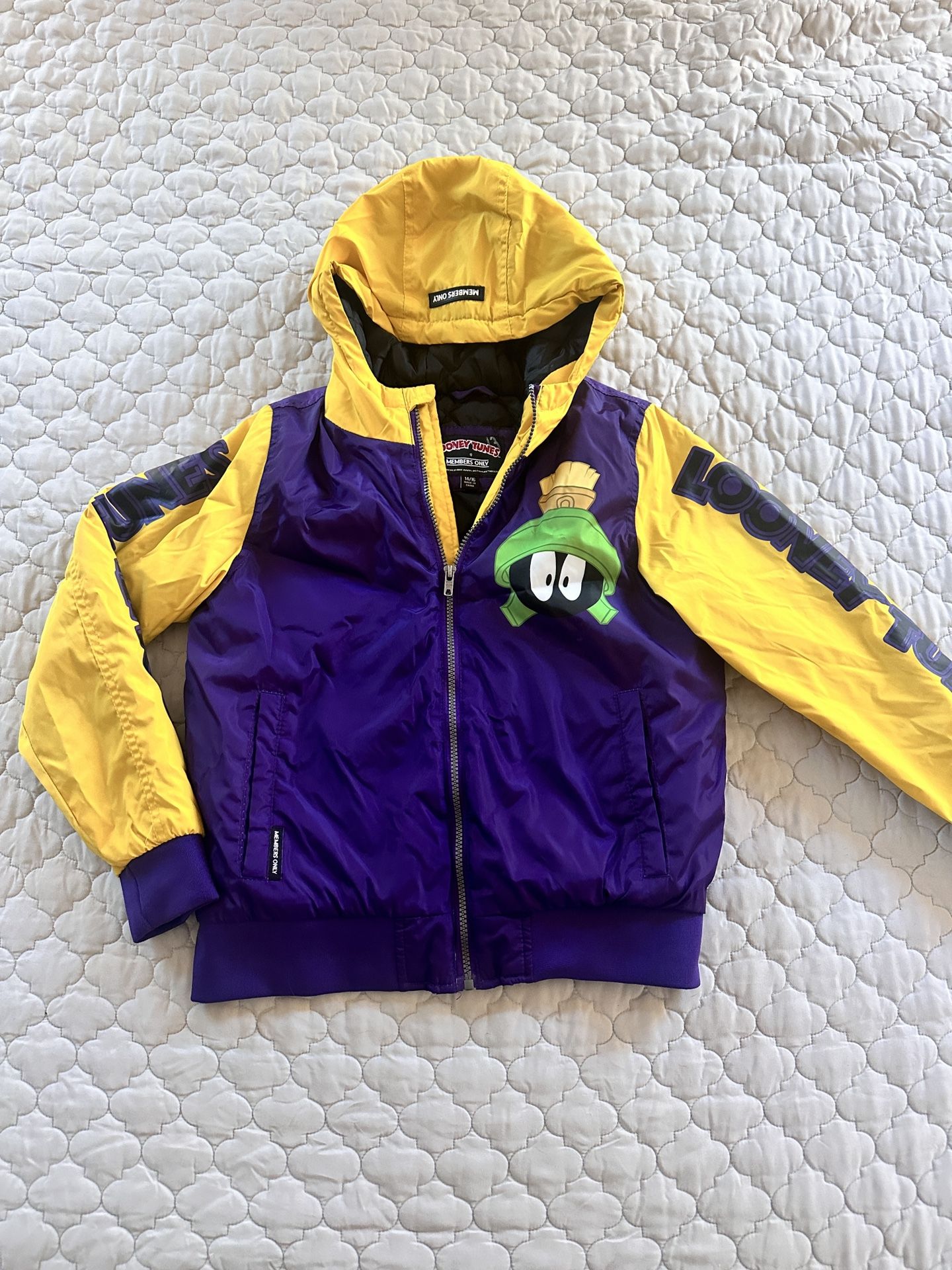 Members Only Looney Tunes Marvin Martian Jacket - Kids Size 14/16