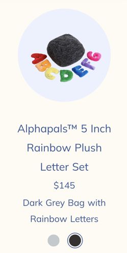 Alphapals 5 Inch Rainbow Plush Letter Set 