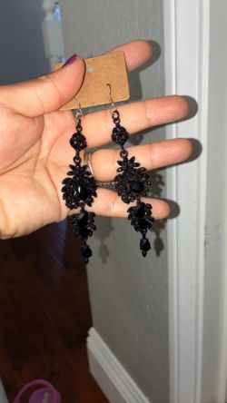 Black earrings