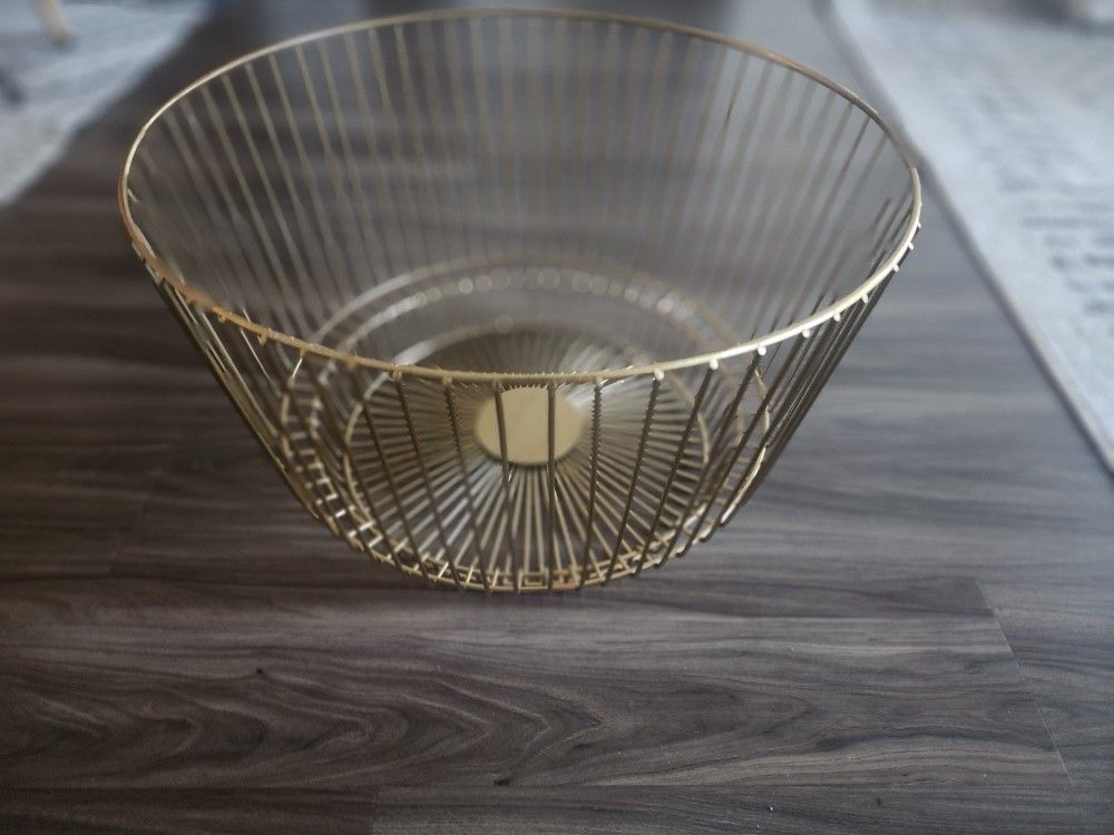 Gold Laundry Basket