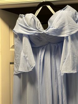 Blue bridesmaid dress