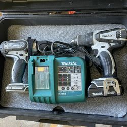 Makita Drills Charger And Batteries 