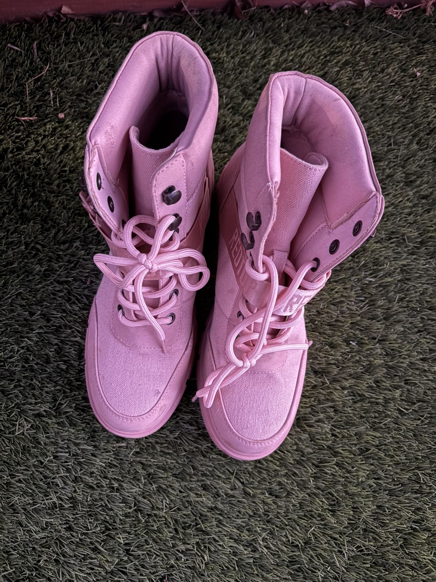 Pink Woman Boots Size 7.5