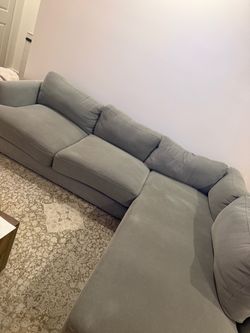 West Elm Haven 2-Piece Bumper Chaise Sectional 108”