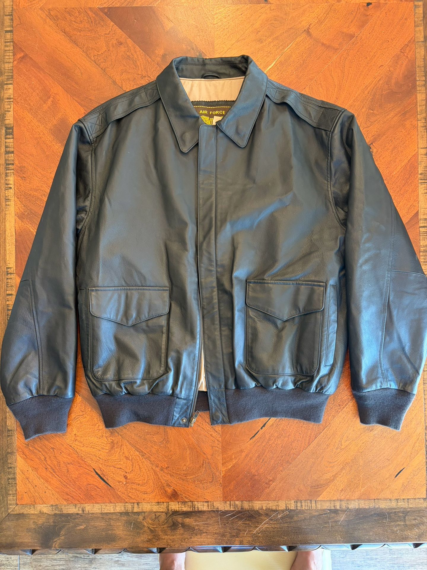 Landing Leather A2 Bomber Flight Jacket