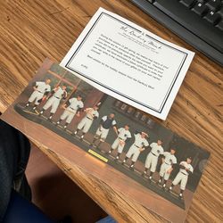 Certificate Of Authenticity, Joe Dimaggio Gartlan New York Yankees Clipper Certificate Only