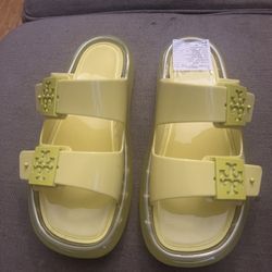 Tory Burch Buckle Bubble Jelly Sandals Size 7