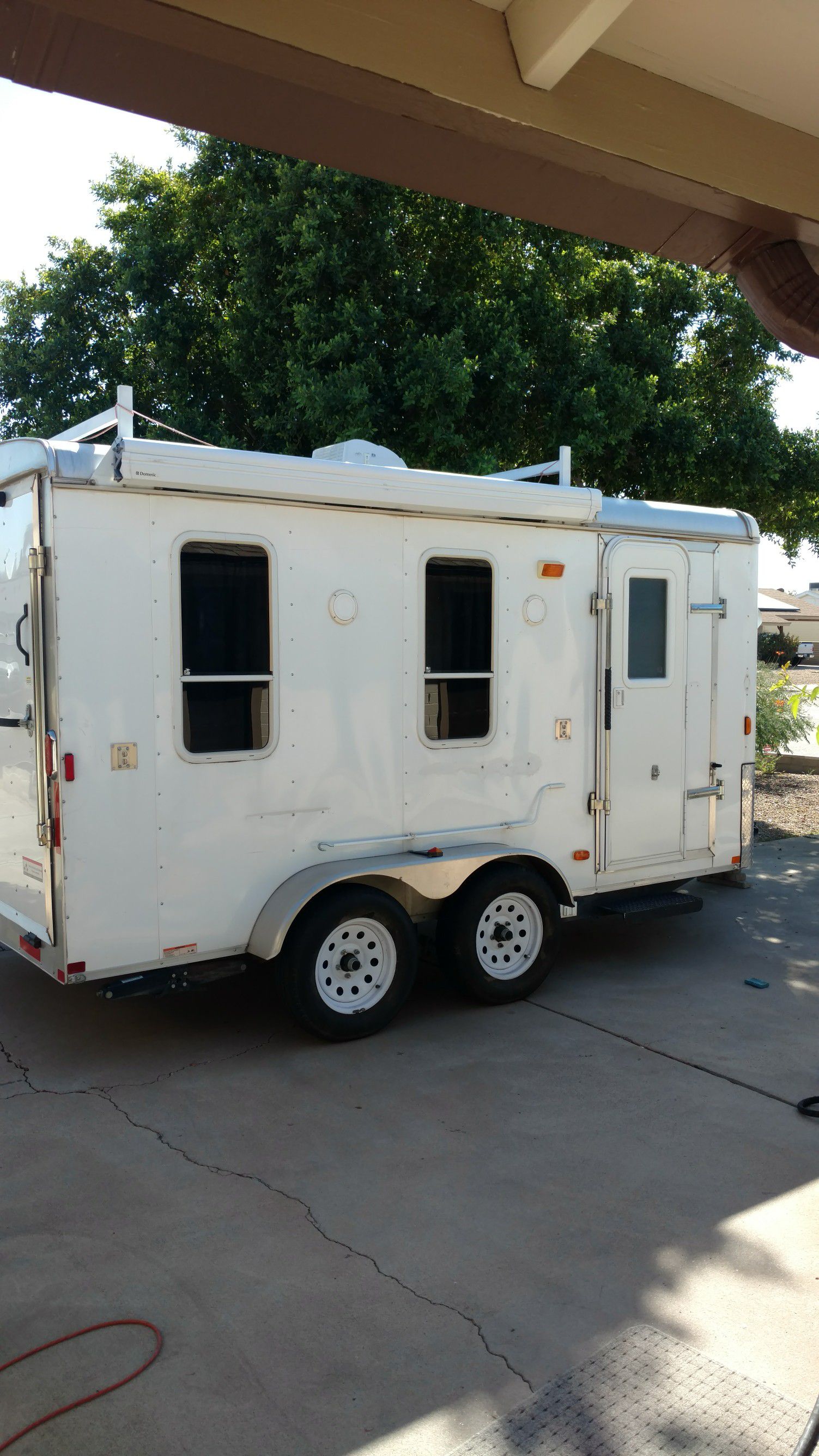Toy hauler RV camper trailer Built in 2010.