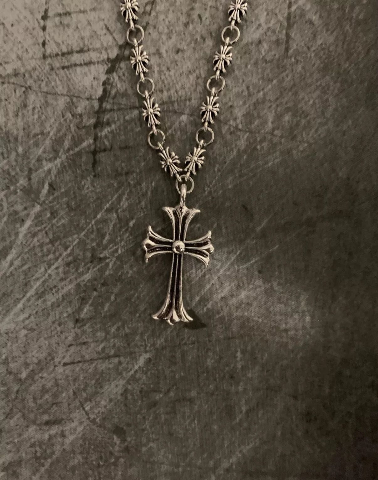 Silver Chromehearts Necklace 75mm