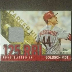 2015 Topps Career High Relic Paul Goldschmidt CRH-PG Arizona Diamondbacks Baseball Card Memorabilia Collectible Sports MLB