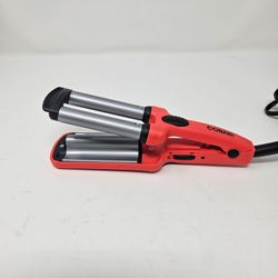 Conair Mini Pro Wild Waver Ceramic Triple Barrel Deep Wave Hair Styler S8N Pink