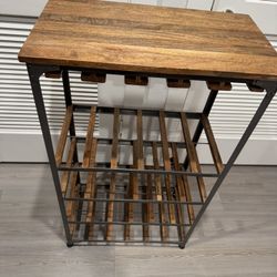 World Market 24 Bottle, Wine Rack And Glasses Holder