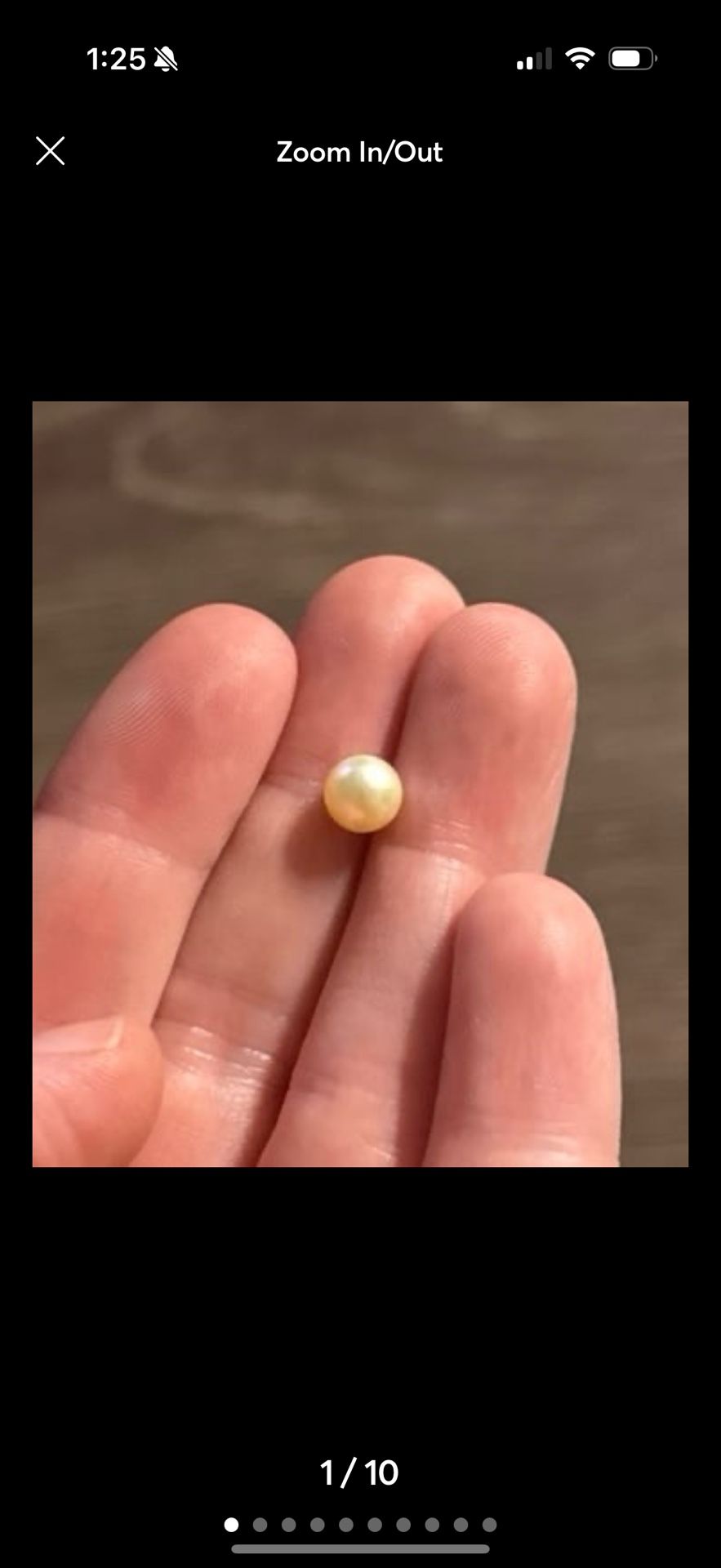 Light cream color south sea pearl genuine loose Saltwater Gem