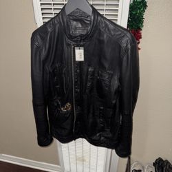 John Varvatos Leather Jacket 