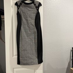 Black And Grey Shift Dress