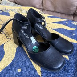 Black Mary Jane Heels
