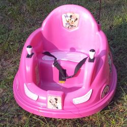 Pink Minnie Mouse Bumper Car 