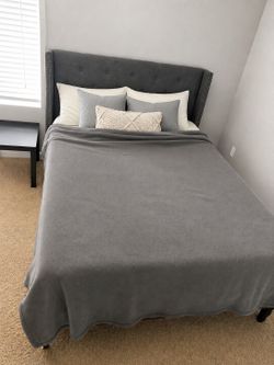 Queen Bed Frame + Sealy Memory Foam Mattress – $225 OBO