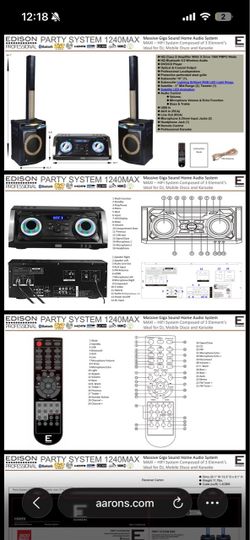 Edison Professional Party System 1240MAX