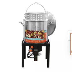 60 qt. SureSpark Crawfish Boiler with Basket and Stand