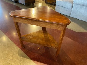 Solid Wood Triangular Corner Table