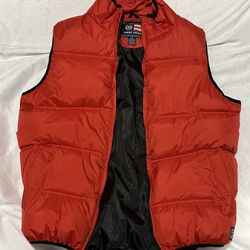 Medium Red Puffer Jacket Vest 