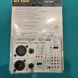 New Behringer CT100 6-1 Cable Tester
