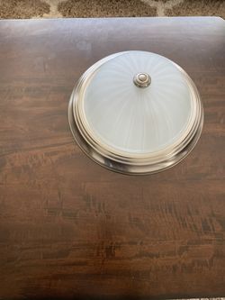 Lot Of 4, 13 in. 2-Light Brushed Nickel Flush Mount