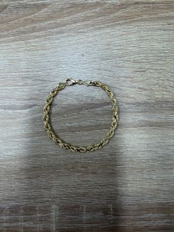8” 5MM Hollow 10K Rope Bracelets