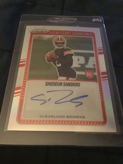 Shedeur Sanders Autographed Rookie Card