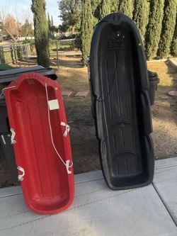 Sleds $5 Each Red One Black One Is $8