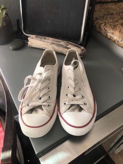 White Converse size 3