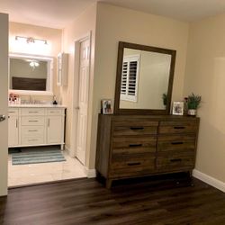 Bedroom Set For Sale-Queen Bed, Dresser, Side tables
